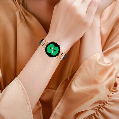 For Huami Amazfit Cheetah Pro Rose Gold Buckle 20mm Watch Band Crown-shape Connector Strap