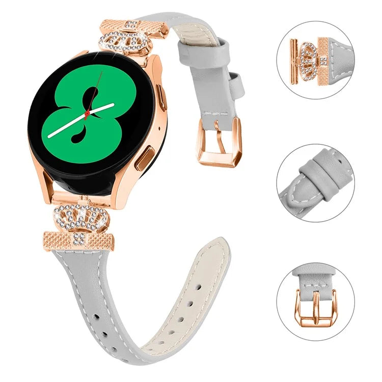 For Huami Amazfit Cheetah Pro Rose Gold Buckle 20mm Watch Band Crown-shape Connector Strap