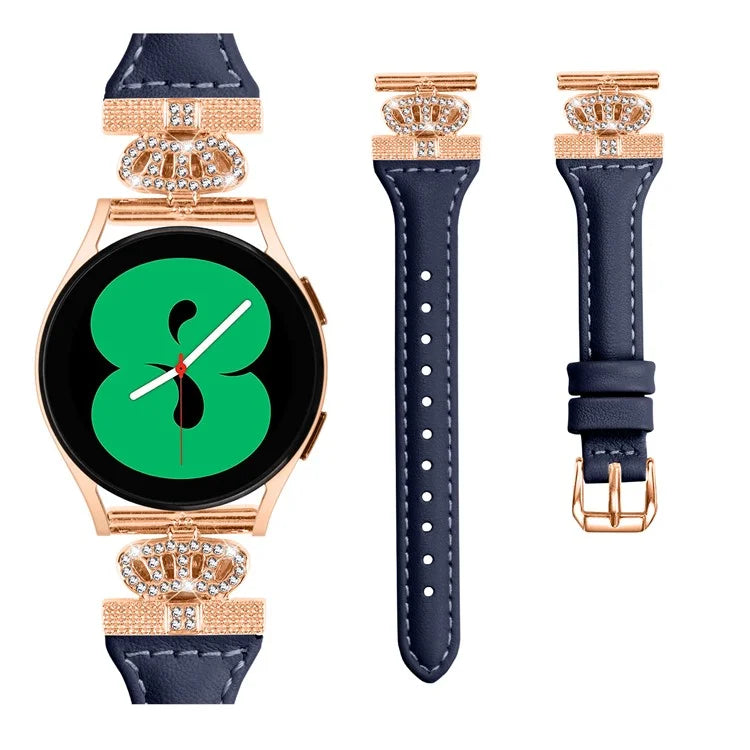 For Huami Amazfit Cheetah Pro Rose Gold Buckle 20mm Watch Band Crown-shape Connector Strap
