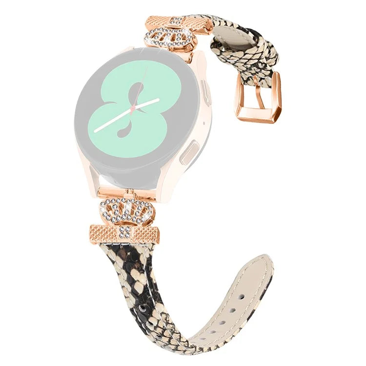 For Huami Amazfit Cheetah Pro Rose Gold Buckle 20mm Watch Band Crown-shape Connector Strap