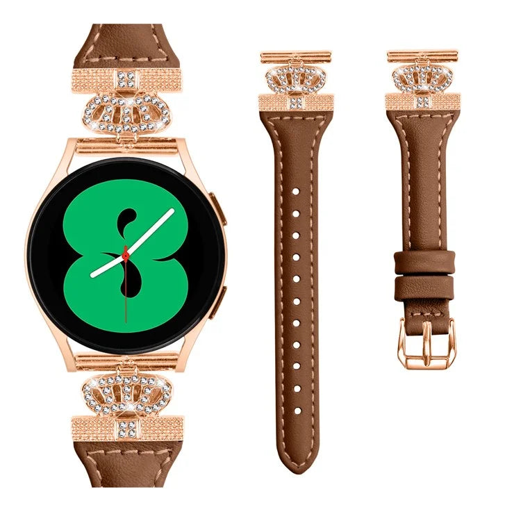 For Huami Amazfit Cheetah Pro Rose Gold Buckle 20mm Watch Band Crown-shape Connector Strap