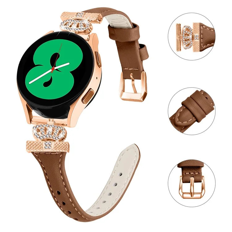 For Huami Amazfit Cheetah Pro Rose Gold Buckle 20mm Watch Band Crown-shape Connector Strap