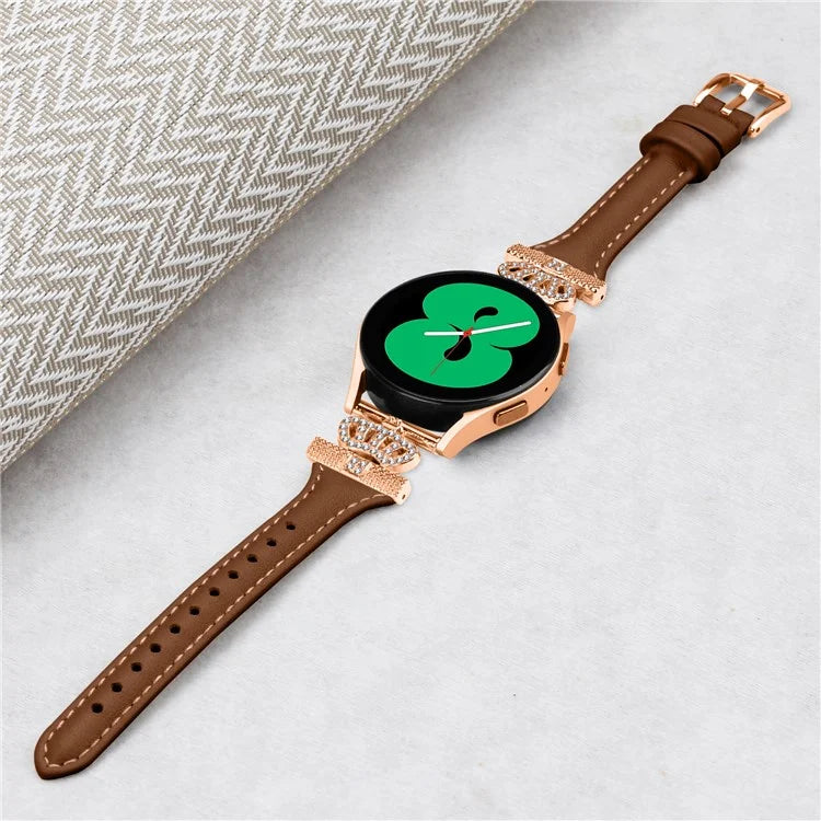 For Huami Amazfit Cheetah Pro Rose Gold Buckle 20mm Watch Band Crown-shape Connector Strap