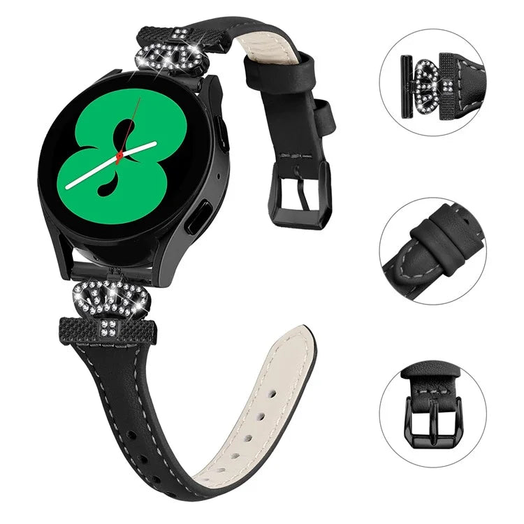 For Huami Amazfit Cheetah Pro 20mm Strap Black Buckle Crown Connector Watch Band