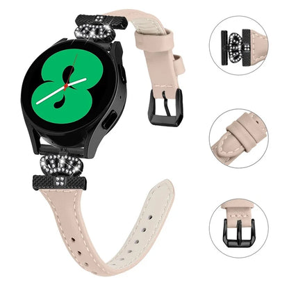 For Huami Amazfit Cheetah Pro 20mm Strap Black Buckle Crown Connector Watch Band