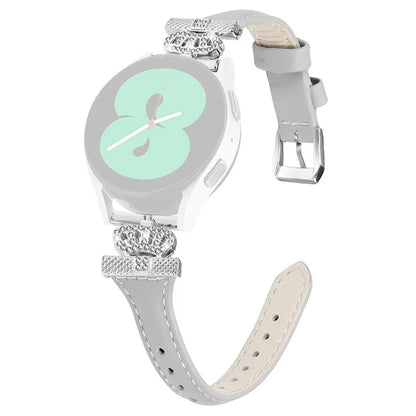 For Huami Amazfit Cheetah Pro Silver Buckle Watchband 20mm Strap with Crown-shape Connector