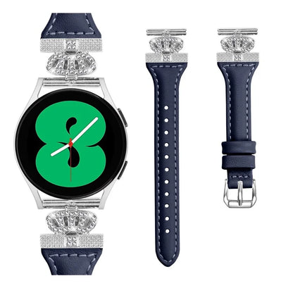 For Huami Amazfit Cheetah Pro Silver Buckle Watchband 20mm Strap with Crown-shape Connector