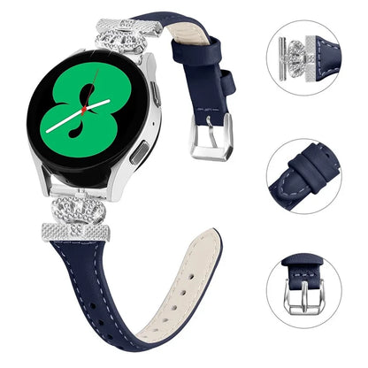 For Huami Amazfit Cheetah Pro Silver Buckle Watchband 20mm Strap with Crown-shape Connector