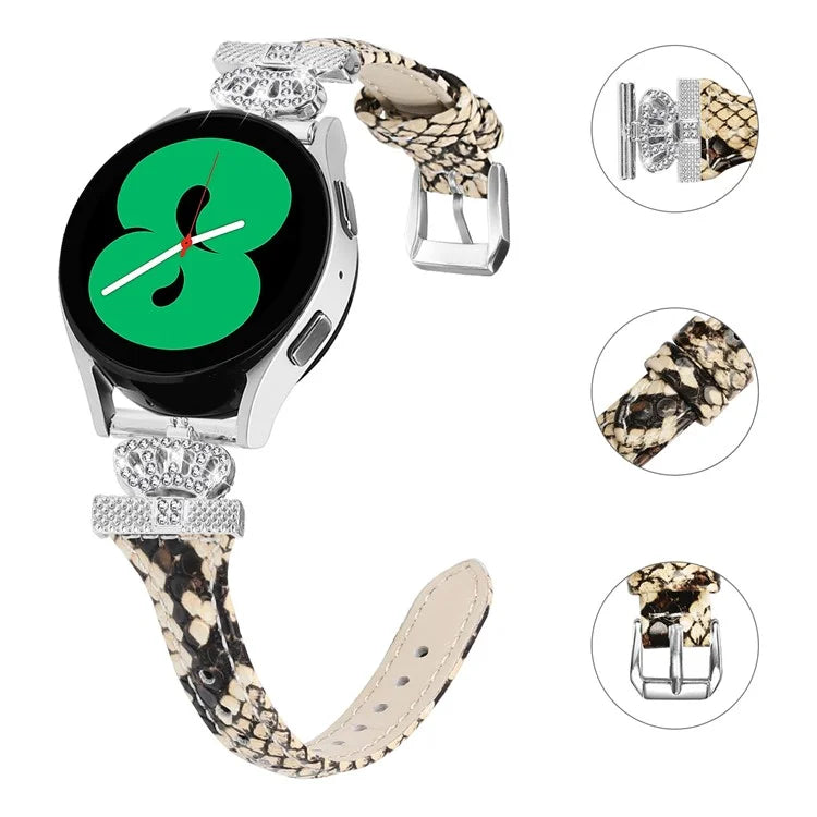 For Huami Amazfit Cheetah Pro Silver Buckle Watchband 20mm Strap with Crown-shape Connector
