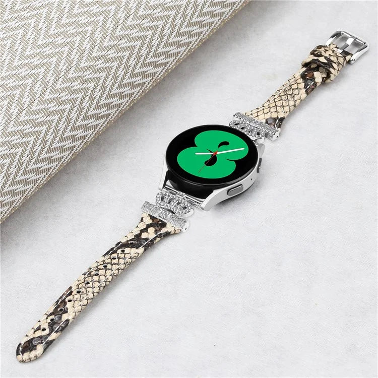 For Huami Amazfit Cheetah Pro Silver Buckle Watchband 20mm Strap with Crown-shape Connector