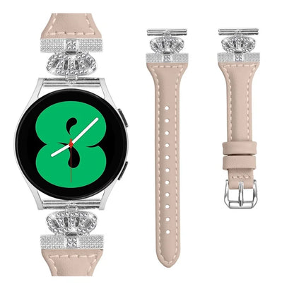 For Huami Amazfit Cheetah Pro Silver Buckle Watchband 20mm Strap with Crown-shape Connector
