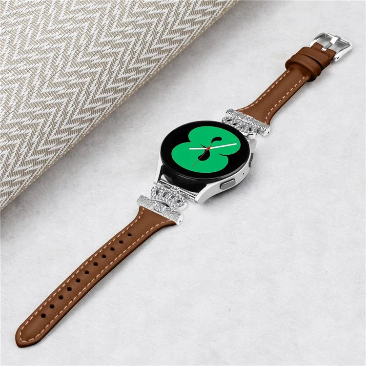 For Huami Amazfit Cheetah Pro Silver Buckle Watchband 20mm Strap with Crown-shape Connector
