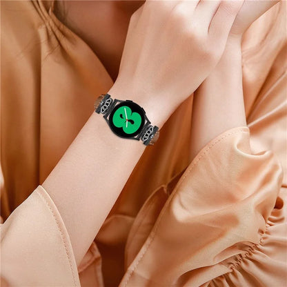 For Samsung Galaxy Watch3 41mm / Watch4 40 / 44mm / Watch 5 40 / 44mm / Watch4 Classic 42 / 46mm Watchband Black Buckle 20mm Watch Strap
