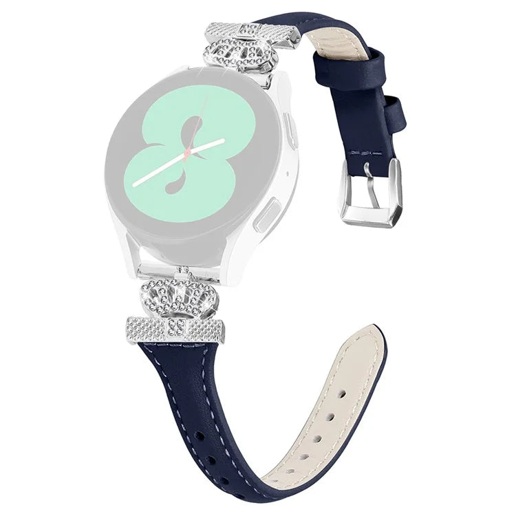Silver Buckle 20mm Strap for Samsung Galaxy Watch3 41mm  /  Watch4  /  Watch5  /  Watch4 Classic  /  Watch4 Active  /  Watch5 Active Watchband
