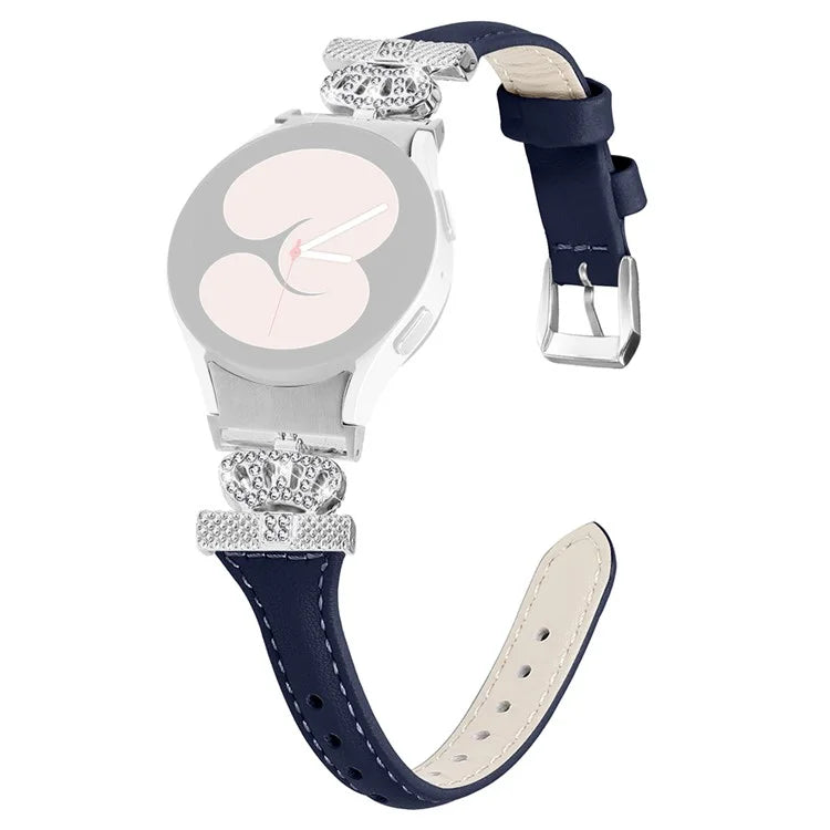 Sliver Buckle Strap for Samsung Galaxy Watch4  /  Watch5  /  Watch4 Classic  /  Watch4 Active  /  Watch5 Active Watch Band Crown Strap