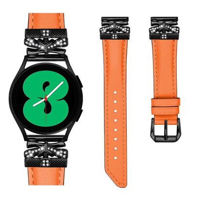 For Huami Amazfit Cheetah Pro Black Buckle 20mm Watch Band Butterfly Rhinestone Watch Strap