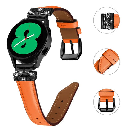 For Huami Amazfit Cheetah Pro Black Buckle 20mm Watch Band Butterfly Rhinestone Watch Strap