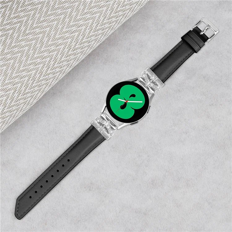 For Huami Amazfit Cheetah Pro Silver Buckle Watch Band 20mm Butterfly Connector Wrist Strap
