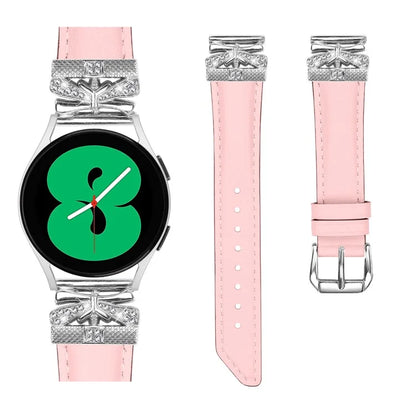 For Huami Amazfit Cheetah Pro Silver Buckle Watch Band 20mm Butterfly Connector Wrist Strap