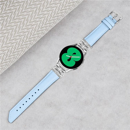 For Huami Amazfit Cheetah Pro Silver Buckle Watch Band 20mm Butterfly Connector Wrist Strap