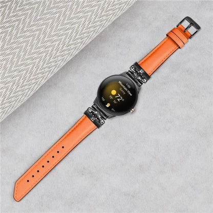 For Google Pixel Watch / Watch 2 Watch Strap Black Buckle Butterfly Connector Watchband