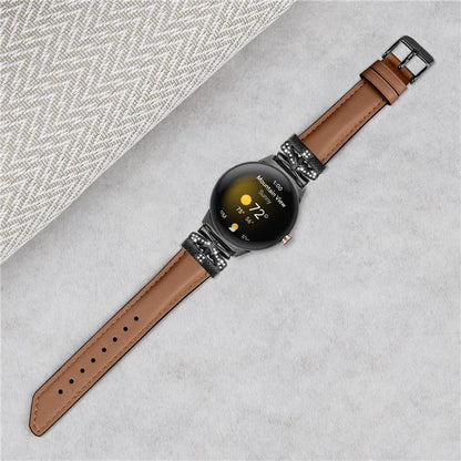 For Google Pixel Watch / Watch 2 Watch Strap Black Buckle Butterfly Connector Watchband
