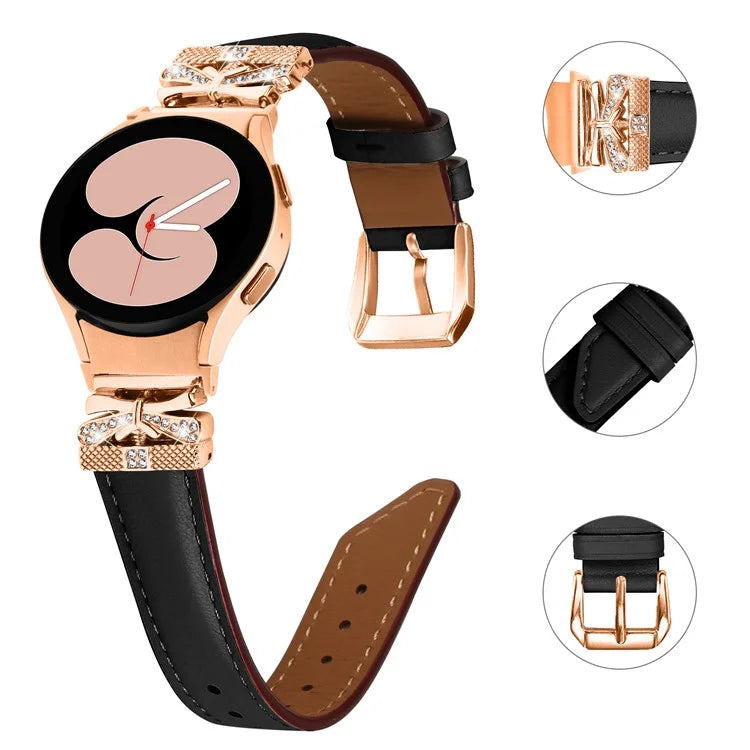 Rose Gold Buckle Strap for Samsung Galaxy Watch4  /  Watch5  /  Watch4 Classic  /  Watch4 Active  /  Watch5 Active Smartwatch Band