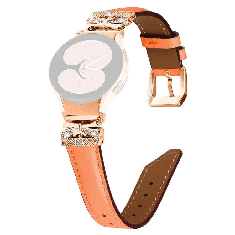 Rose Gold Buckle Strap for Samsung Galaxy Watch4  /  Watch5  /  Watch4 Classic  /  Watch4 Active  /  Watch5 Active Smartwatch Band