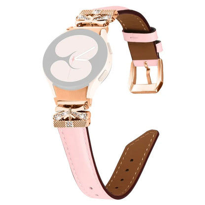 Rose Gold Buckle Strap for Samsung Galaxy Watch4  /  Watch5  /  Watch4 Classic  /  Watch4 Active  /  Watch5 Active Smartwatch Band