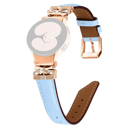 Rose Gold Buckle Strap for Samsung Galaxy Watch4  /  Watch5  /  Watch4 Classic  /  Watch4 Active  /  Watch5 Active Smartwatch Band