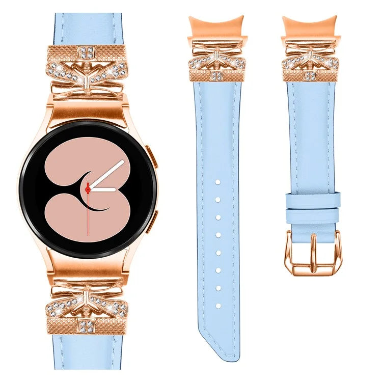 Rose Gold Buckle Strap for Samsung Galaxy Watch4  /  Watch5  /  Watch4 Classic  /  Watch4 Active  /  Watch5 Active Smartwatch Band