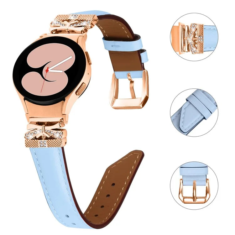 Rose Gold Buckle Strap for Samsung Galaxy Watch4  /  Watch5  /  Watch4 Classic  /  Watch4 Active  /  Watch5 Active Smartwatch Band