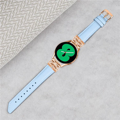 Rose Gold Buckle Strap for Samsung Galaxy Watch3 41mm  /  Galaxy Watch4  /  Watch5  /  Watch4 Classic  /  Watch4 / 5 Active 20mm Watch Band