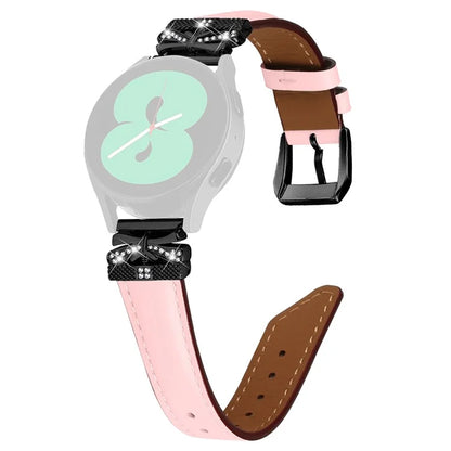 20mm Watch Band for Samsung Galaxy Watch6 44mm 40mm / Watch 5 Active 44mm 40mm / Watch 5 44mm 40mm / Watch4 Active 44mm 40mm, Black Buckle