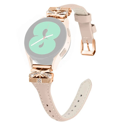 Rose Gold Buckle Band for Huami Amazfit Cheetah Pro 20mm Genuine Cowhide Leather Watch Strap