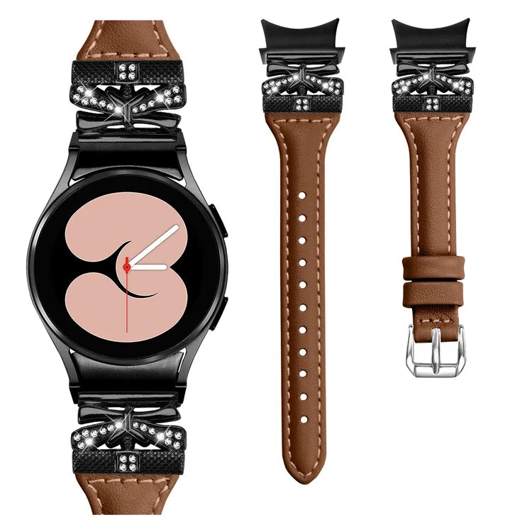 Black Buckle Band for Samsung Galaxy Watch6 44mm / Watch6 Classic 43mm / 47mm Adjustable Watch Strap