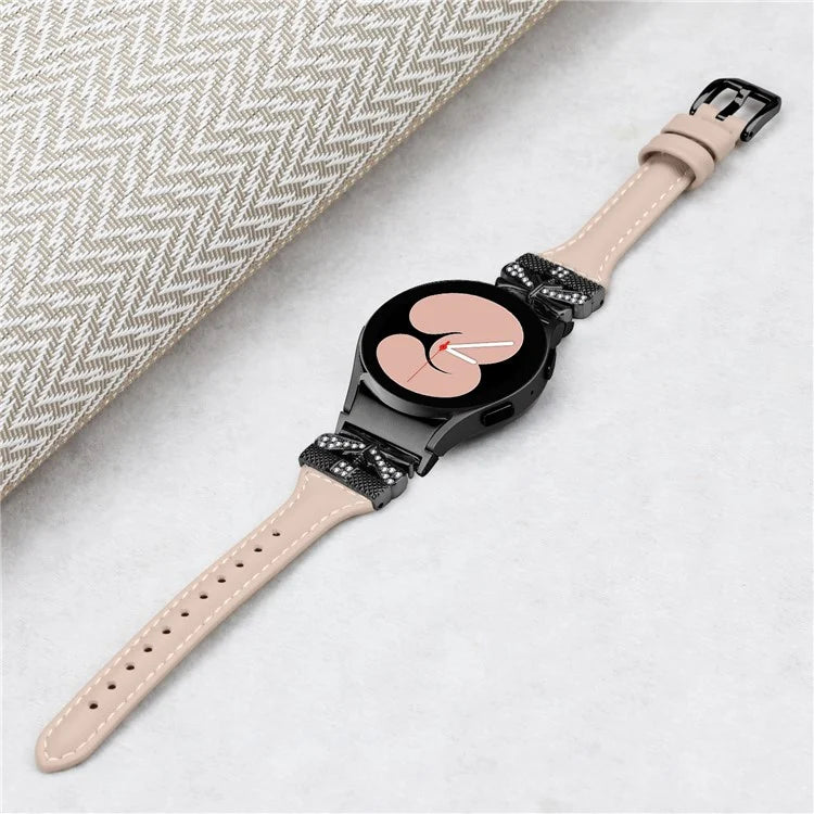 Black Buckle Band for Samsung Galaxy Watch6 44mm / Watch6 Classic 43mm / 47mm Adjustable Watch Strap
