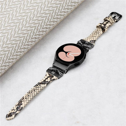 Black Buckle Band for Samsung Galaxy Watch6 44mm / Watch6 Classic 43mm / 47mm Adjustable Watch Strap