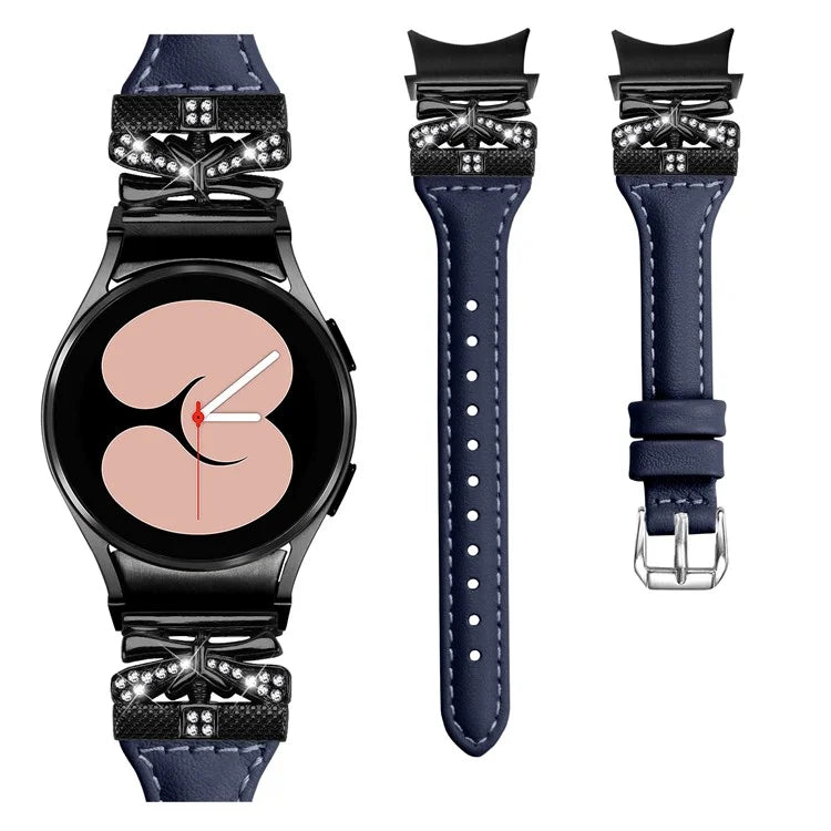 Black Buckle Band for Samsung Galaxy Watch6 44mm / Watch6 Classic 43mm / 47mm Adjustable Watch Strap