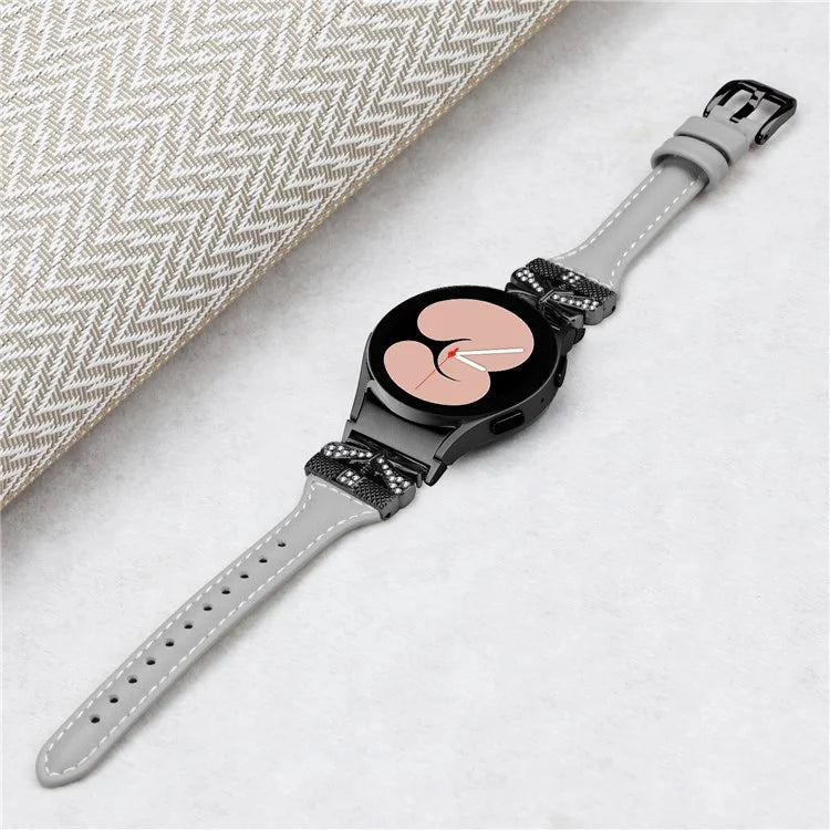 Black Buckle Band for Samsung Galaxy Watch6 44mm / Watch6 Classic 43mm / 47mm Adjustable Watch Strap
