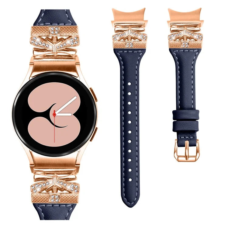 Rose Gold Buckle Strap for Samsung Galaxy Watch6 40mm / 44mm / Watch6 Classic 43mm / 47mm Watch Band