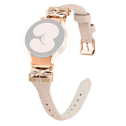 Rose Gold Buckle Strap for Samsung Galaxy Watch6 40mm / 44mm / Watch6 Classic 43mm / 47mm Watch Band