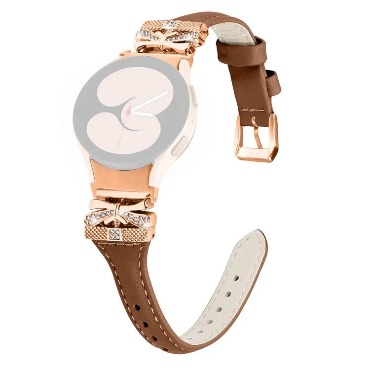 Rose Gold Buckle Strap for Samsung Galaxy Watch6 40mm / 44mm / Watch6 Classic 43mm / 47mm Watch Band