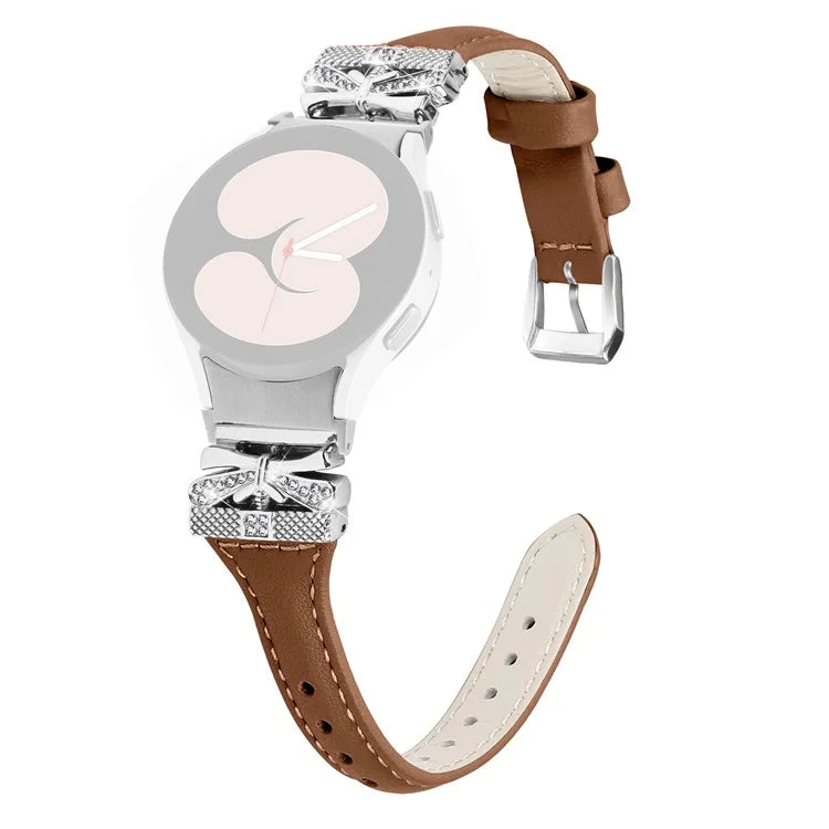 Sliver Buckle Strap for Samsung Galaxy Watch4  /  Watch5  /  Watch4 Classic  /  Watch4 Active  /  Watch5 Active Watch Band Butterfly Strap