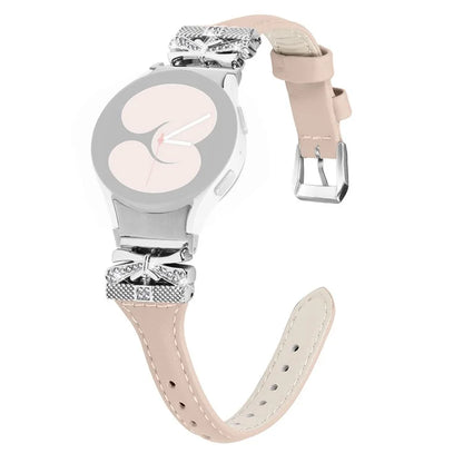Sliver Buckle Strap for Samsung Galaxy Watch4  /  Watch5  /  Watch4 Classic  /  Watch4 Active  /  Watch5 Active Watch Band Butterfly Strap