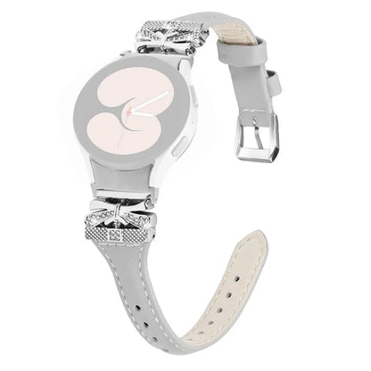 Sliver Buckle Strap for Samsung Galaxy Watch4  /  Watch5  /  Watch4 Classic  /  Watch4 Active  /  Watch5 Active Watch Band Butterfly Strap