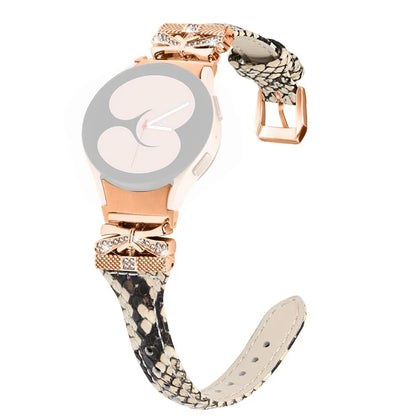 Rose Gold Buckle Strap for Samsung Galaxy Watch4  /  Watch5  /  Watch4 Classic  /  Watch4 Active  /  Watch5 Active Stylish Watchband