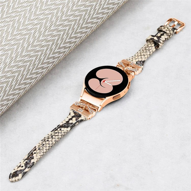 Rose Gold Buckle Strap for Samsung Galaxy Watch4  /  Watch5  /  Watch4 Classic  /  Watch4 Active  /  Watch5 Active Stylish Watchband
