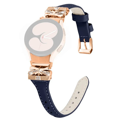 Rose Gold Buckle Strap for Samsung Galaxy Watch4  /  Watch5  /  Watch4 Classic  /  Watch4 Active  /  Watch5 Active Stylish Watchband