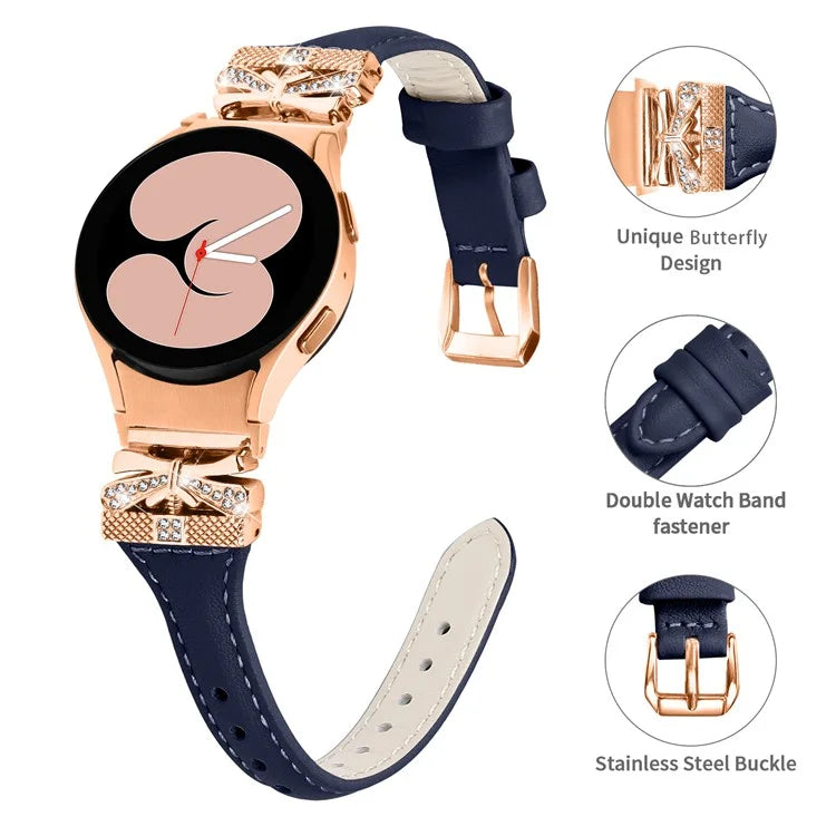Rose Gold Buckle Strap for Samsung Galaxy Watch4  /  Watch5  /  Watch4 Classic  /  Watch4 Active  /  Watch5 Active Stylish Watchband